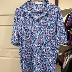 Peter Milar “Crown Royal” Polo WORN ONCE size large.